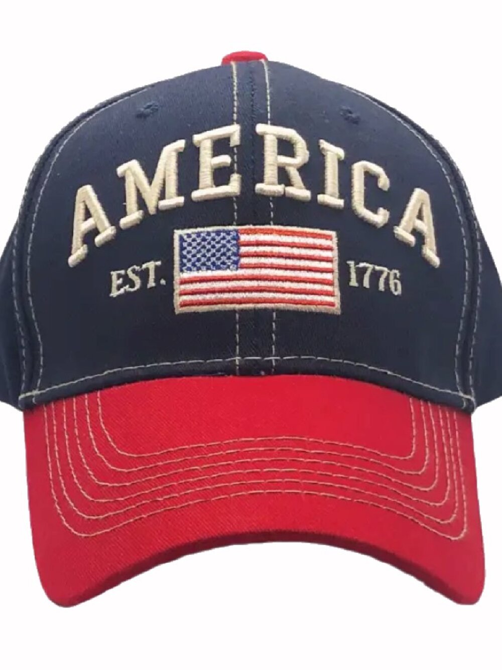 America Established 1776 Flag Embroidered Cap Hat - NEW